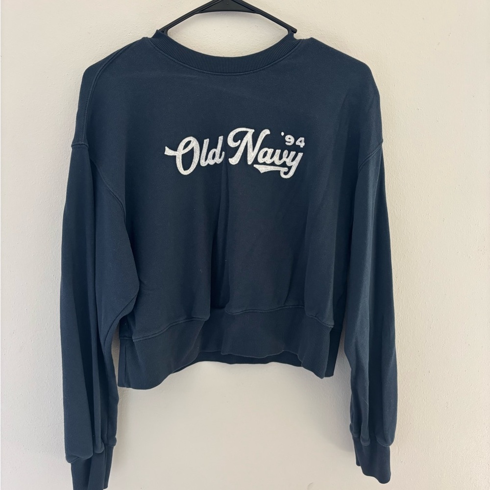 Old Navy Dark Blue Logo Sweatshirt